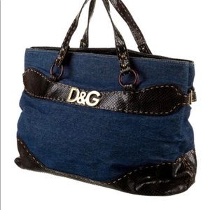 AUTHENTIC DOLCE AND GABBANA DENIM TOTE